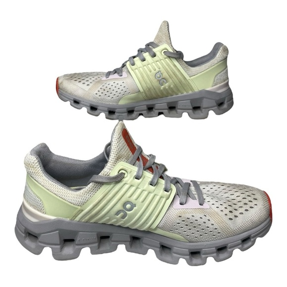 On Running Shoes - On Cloud Cloudswift Women's Running Shoes Sz 7 Ice / Oasis Cushion Performance